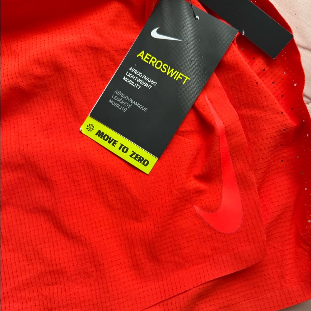 Nike Aeroswift Running Shorts XL NWT Bright Crimson Racing $80 Retail - Picture 2 of 11